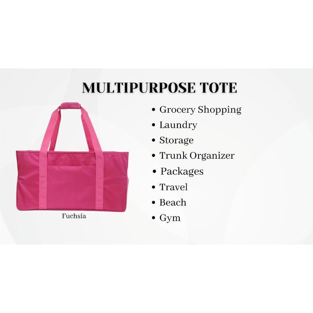 Multipurpose Utility Tote - Fuchsia - Picture 8 of 16